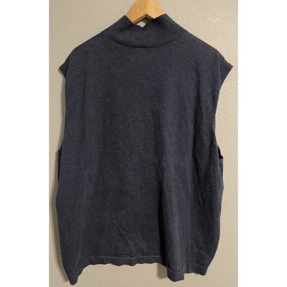 Duluth Trading Co. Mens Vest Size 2XL Navy Knit Full Zip Hiking Outdoor Warm - Picture 2 of 6